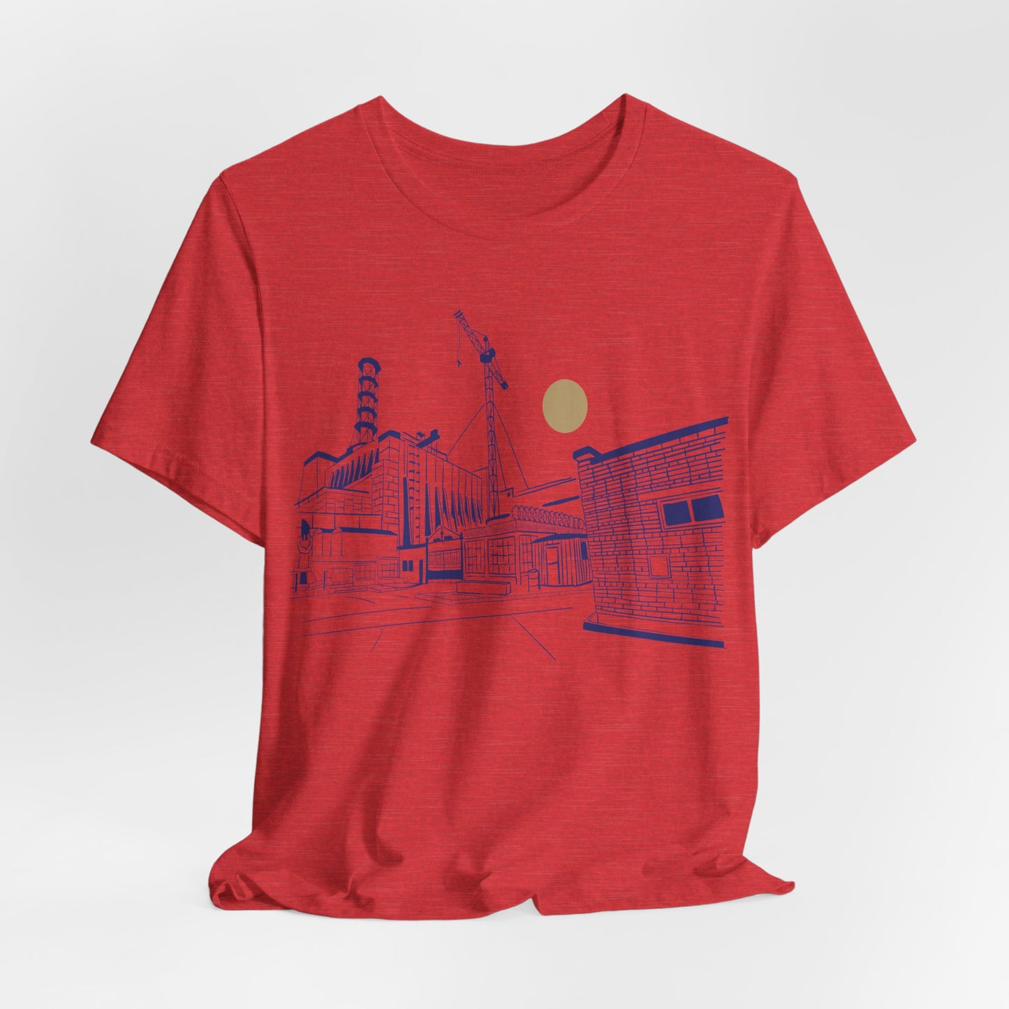 Architectural Sketch Tee — Minimal Cityscape Line Art T-Shirt