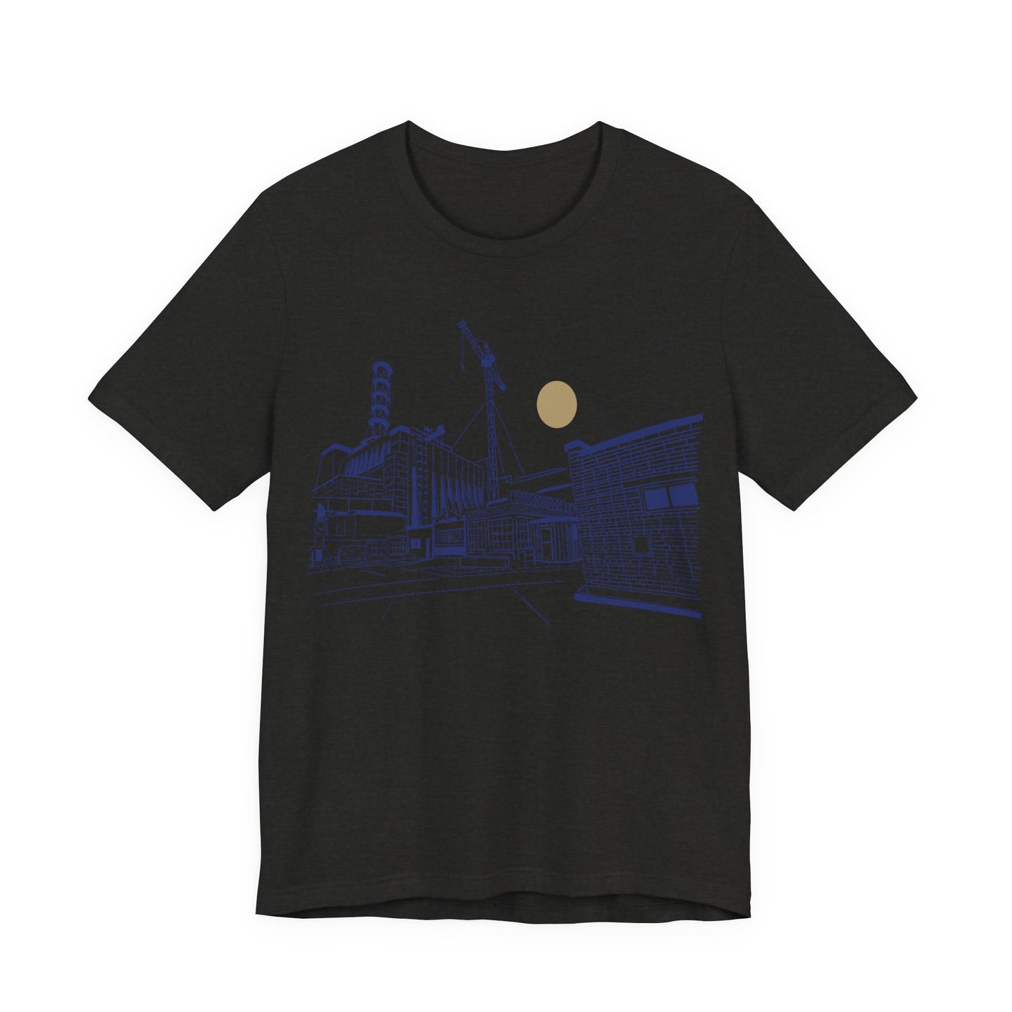 Architectural Sketch Tee — Minimal Cityscape Line Art T-Shirt