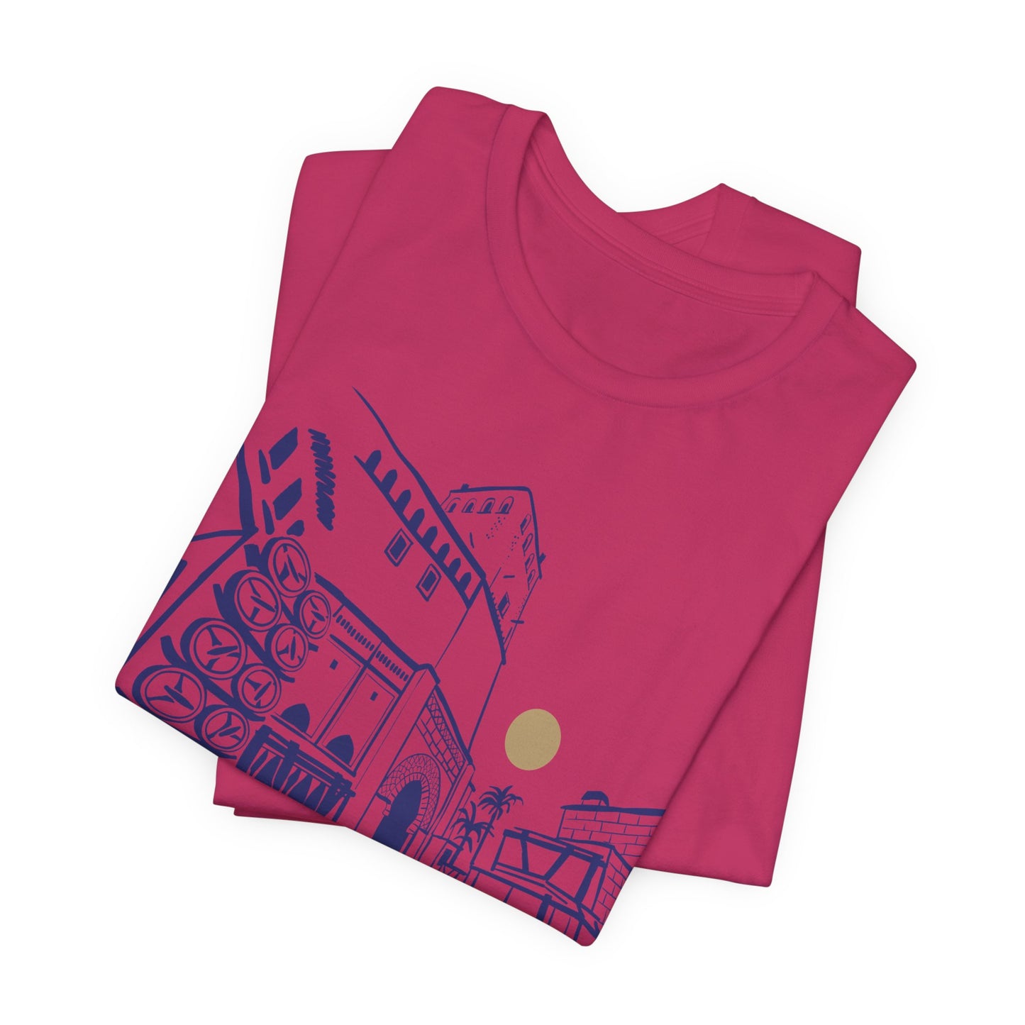 Sketch Cityscape Tee — Minimalist Architectural Line Art T‑Shirt