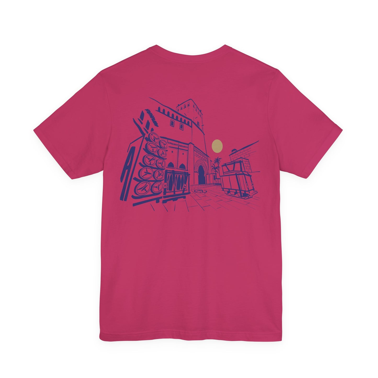 Sketch Cityscape Tee — Minimalist Architectural Line Art T‑Shirt