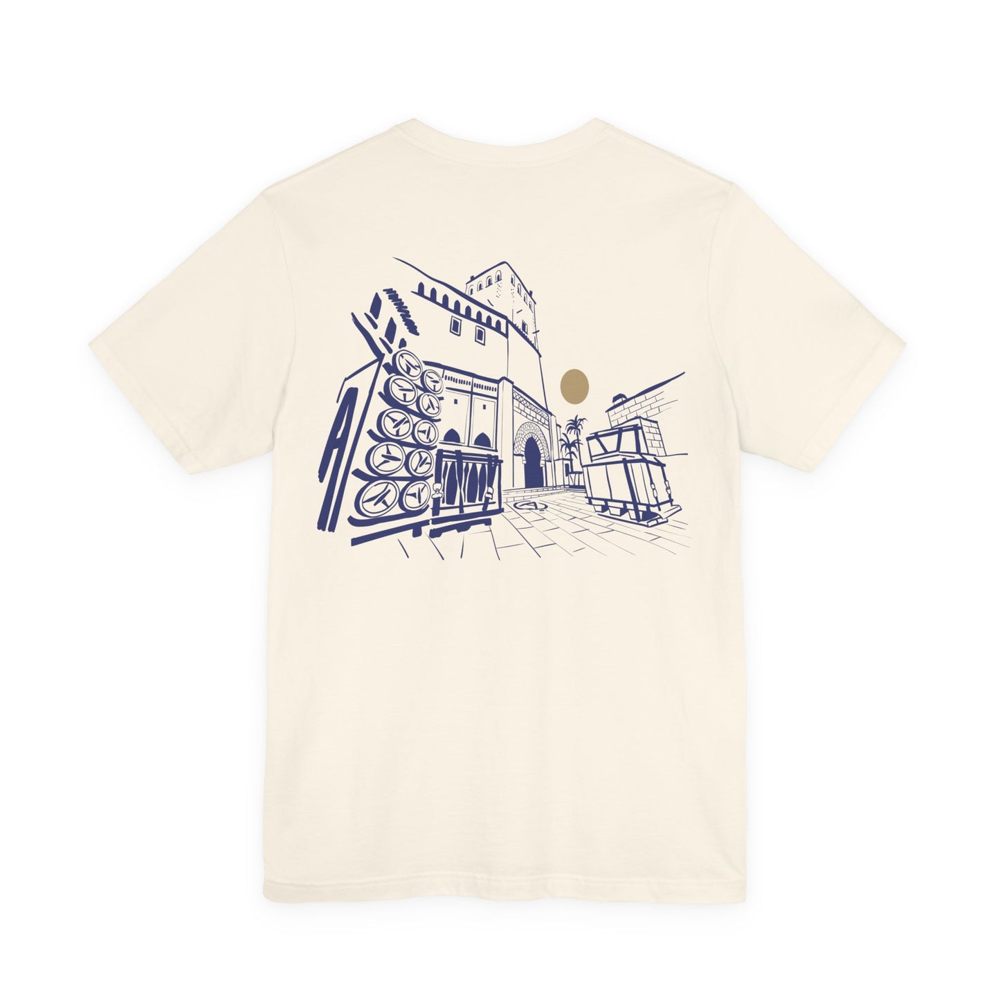 Sketch Cityscape Tee — Minimalist Architectural Line Art T‑Shirt