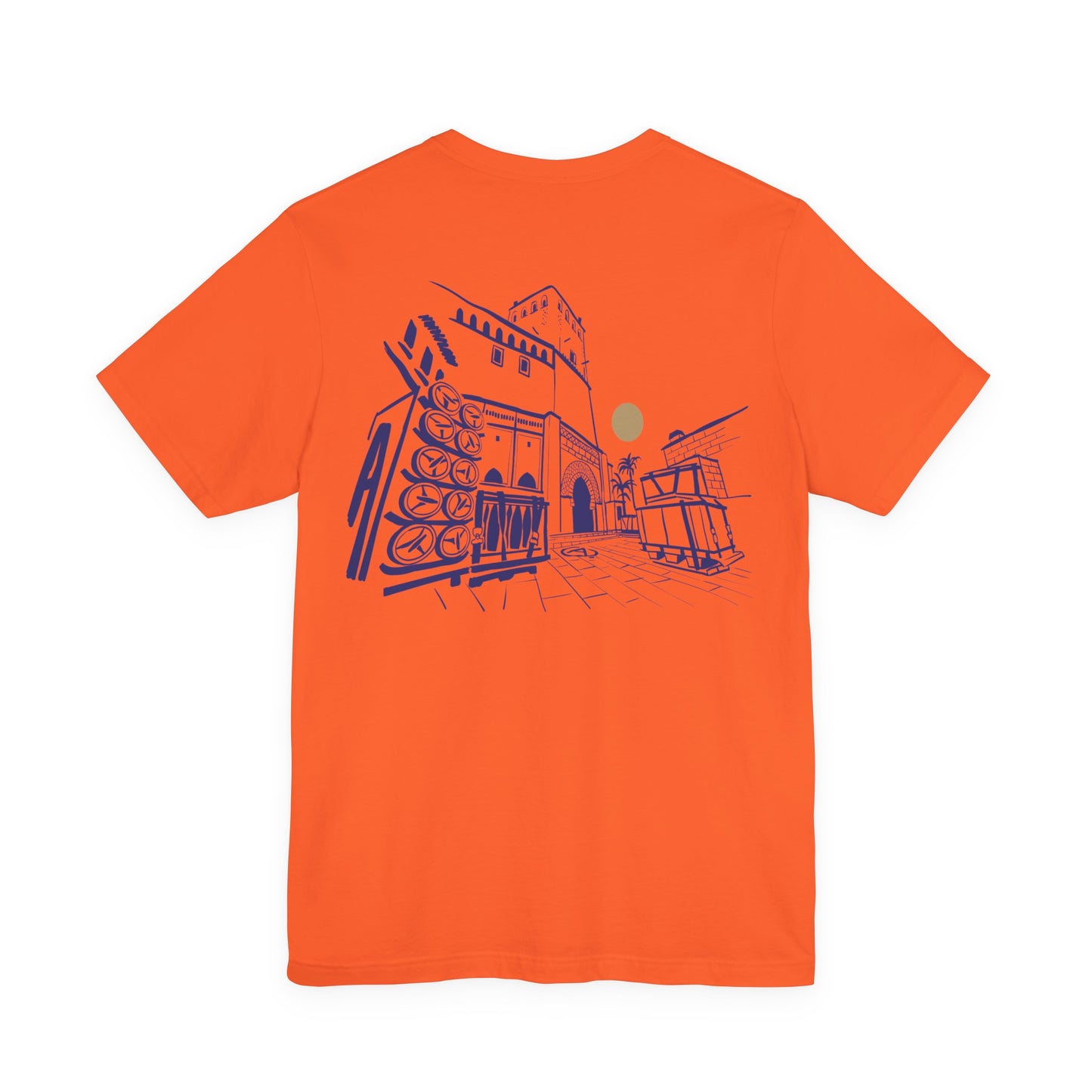 Sketch Cityscape Tee — Minimalist Architectural Line Art T‑Shirt