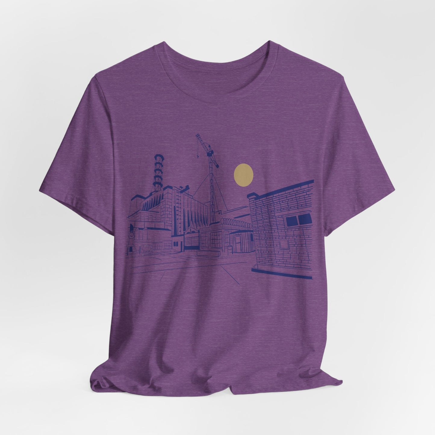 Architectural Sketch Tee — Minimal Cityscape Line Art T-Shirt