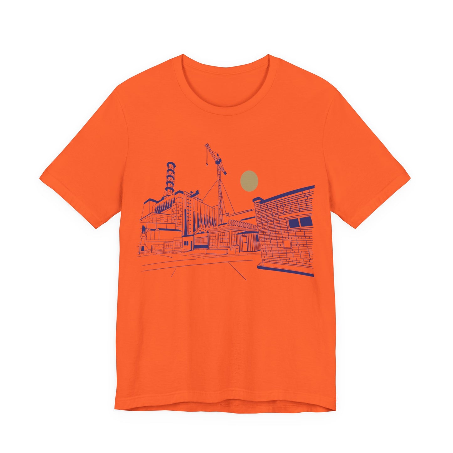 Architectural Sketch Tee — Minimal Cityscape Line Art T-Shirt