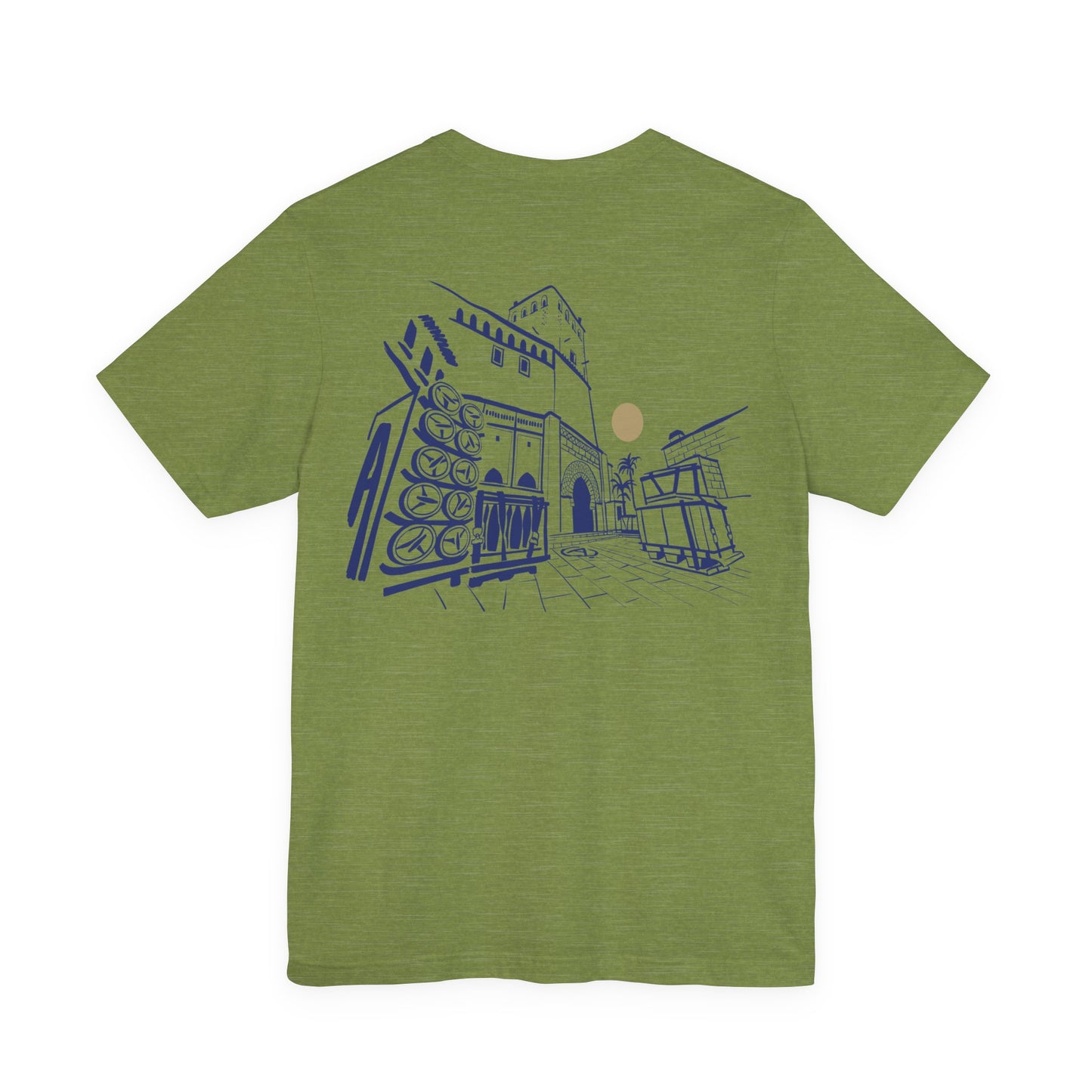 Sketch Cityscape Tee — Minimalist Architectural Line Art T‑Shirt