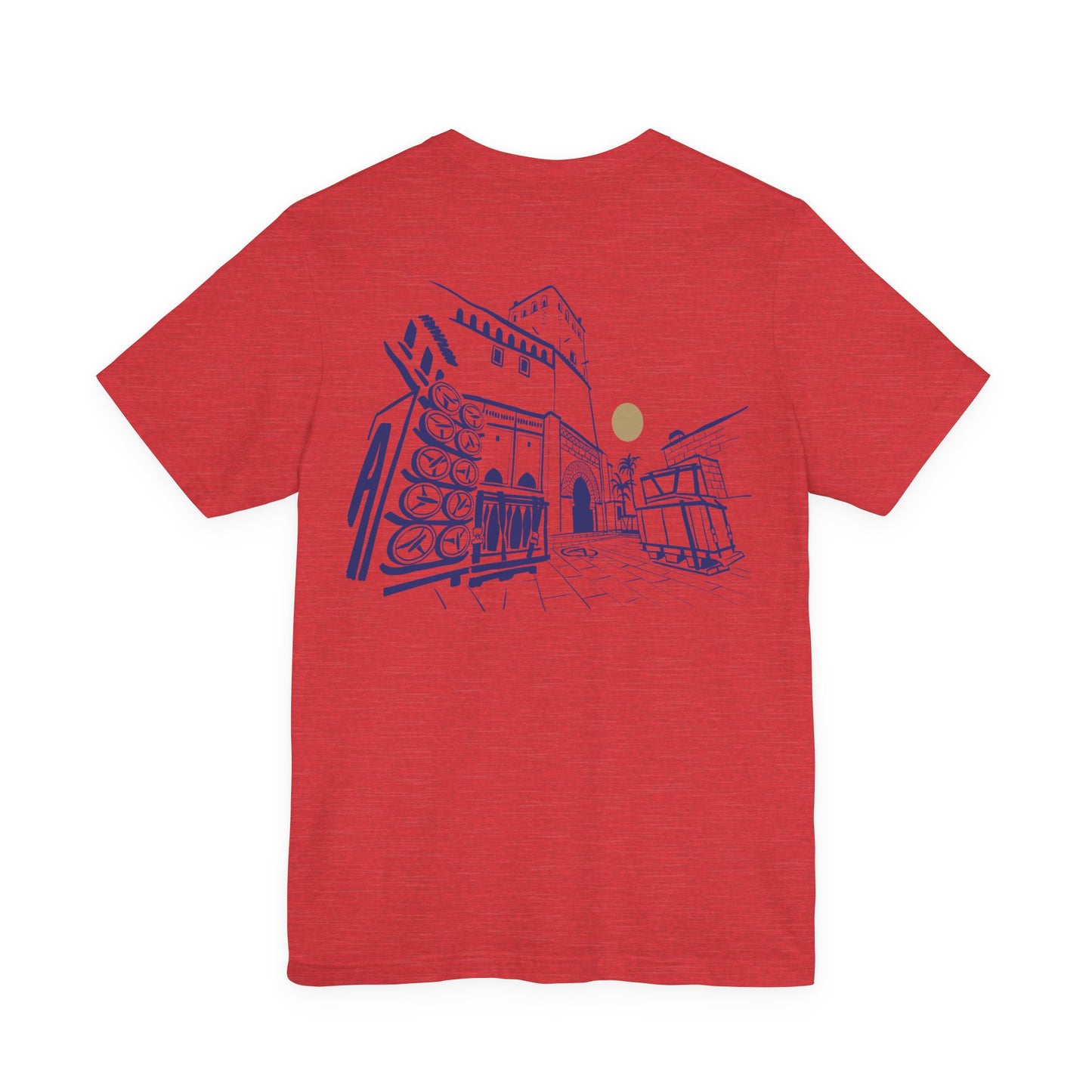 Sketch Cityscape Tee — Minimalist Architectural Line Art T‑Shirt