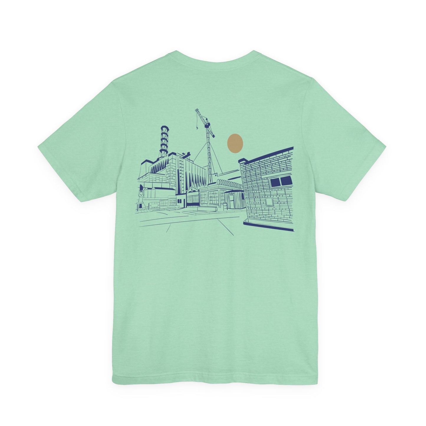 Architectural Sketch Tee — Minimal Cityscape Line Art T-Shirt