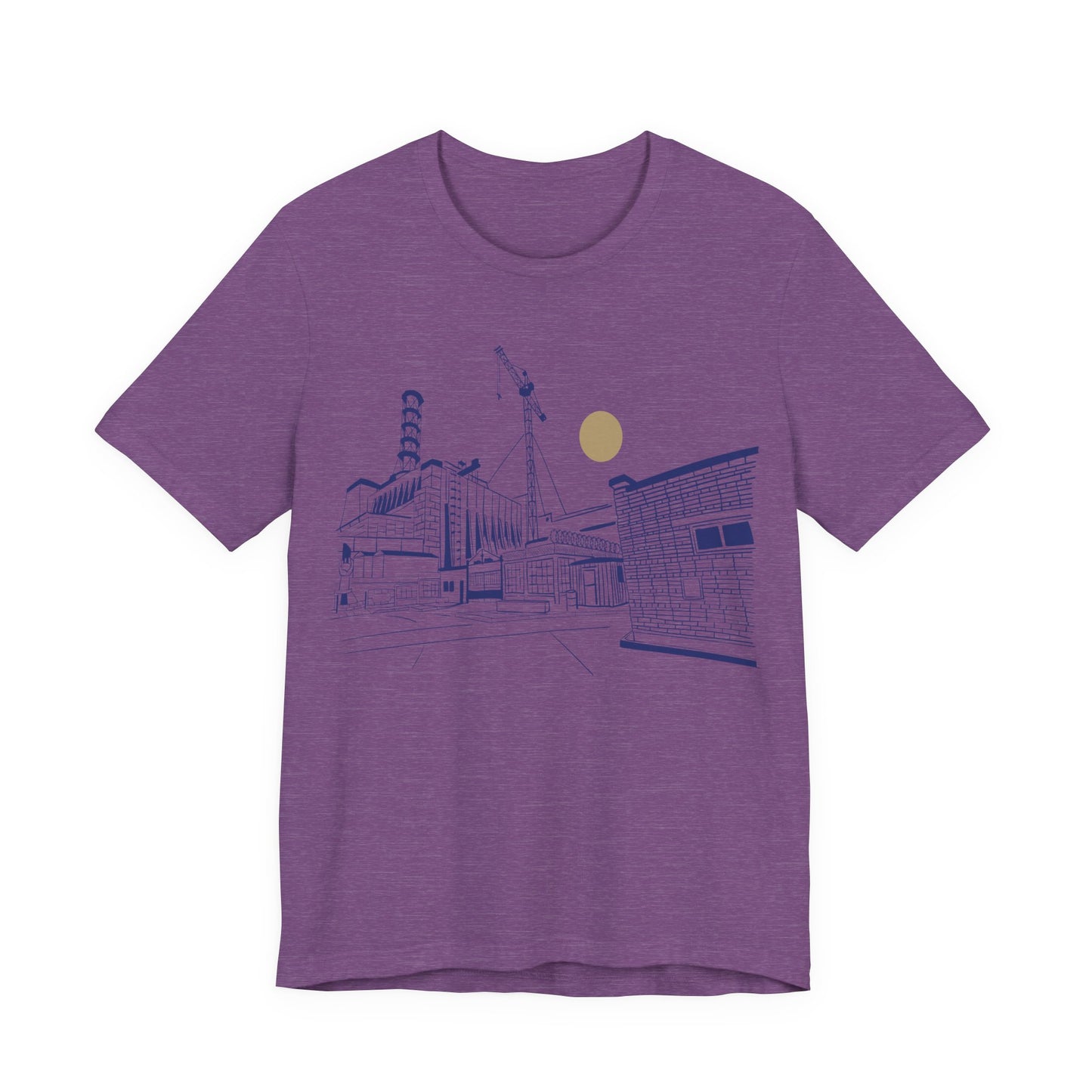 Architectural Sketch Tee — Minimal Cityscape Line Art T-Shirt