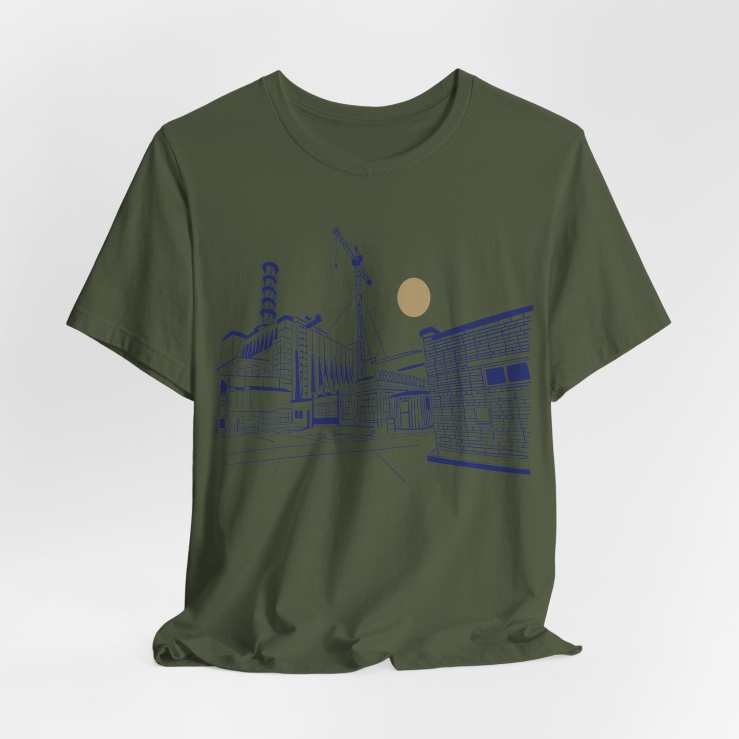 Architectural Sketch Tee — Minimal Cityscape Line Art T-Shirt