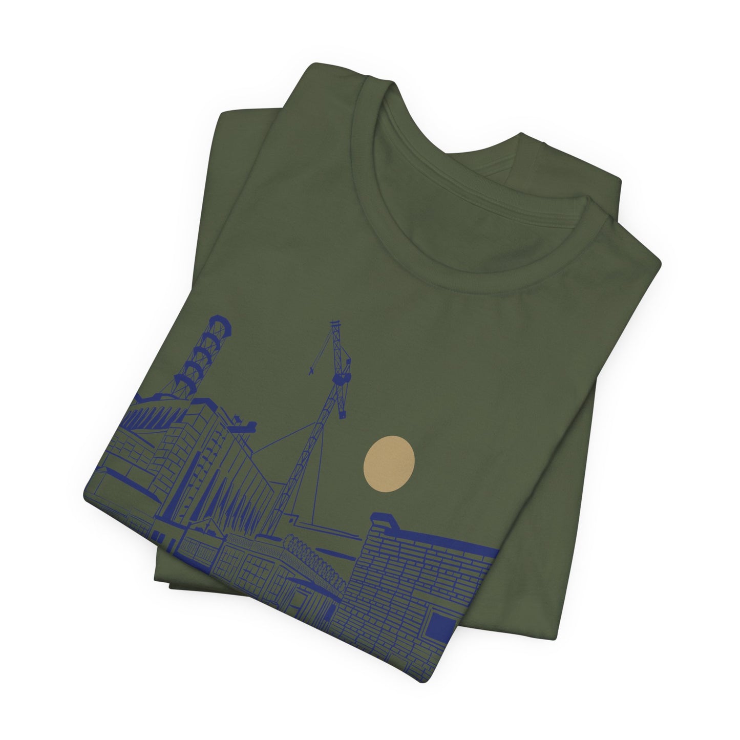 Architectural Sketch Tee — Minimal Cityscape Line Art T-Shirt