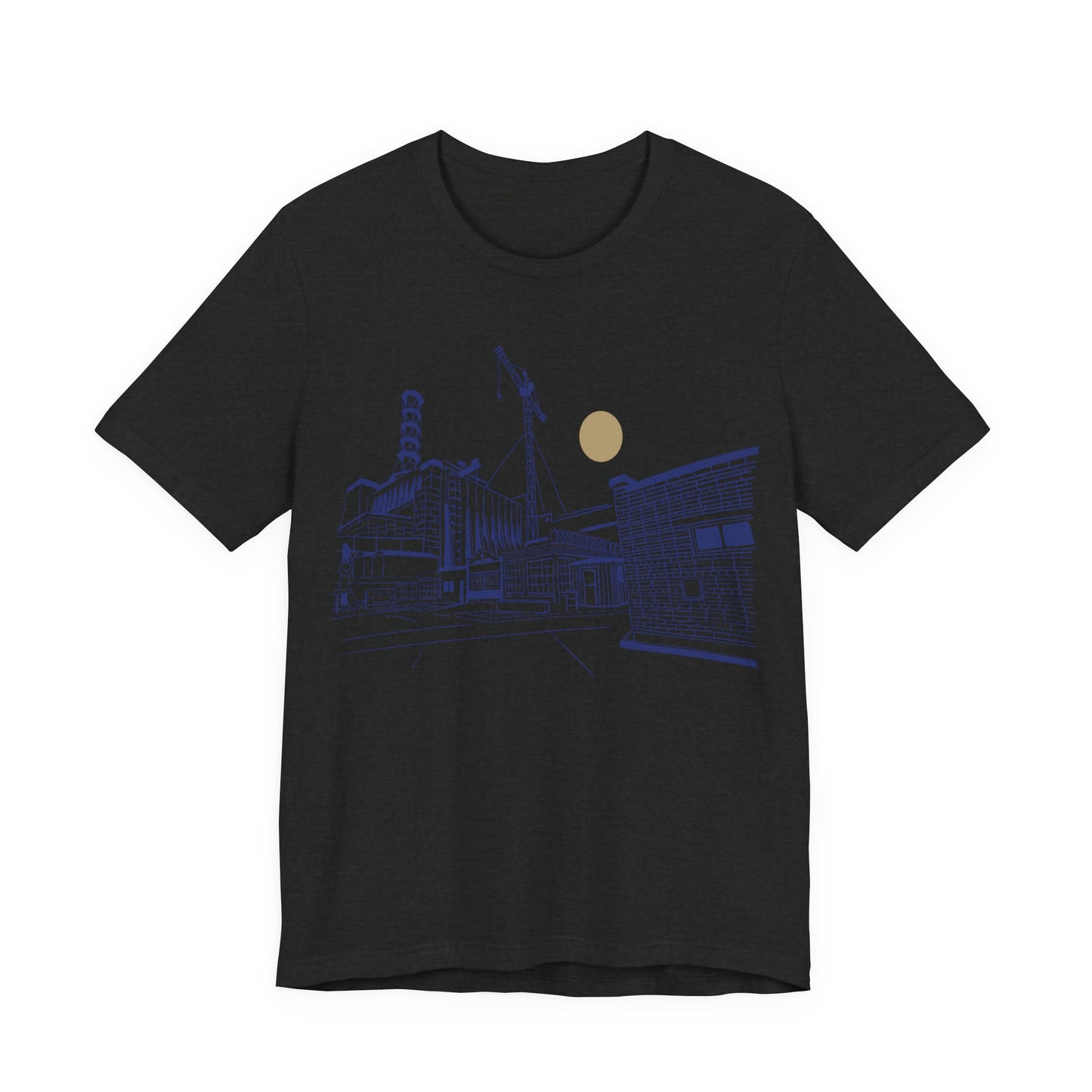 Architectural Sketch Tee — Minimal Cityscape Line Art T-Shirt