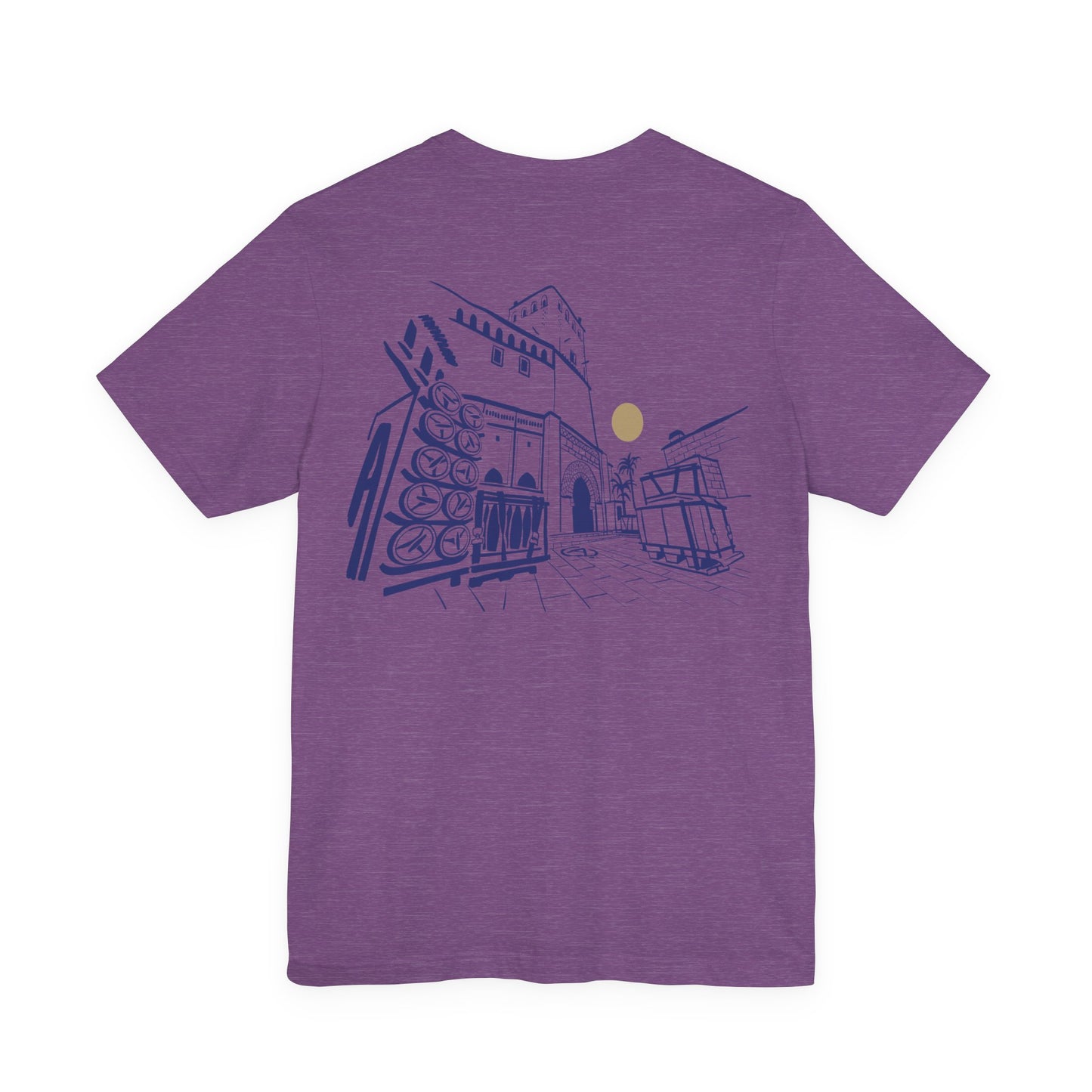 Sketch Cityscape Tee — Minimalist Architectural Line Art T‑Shirt