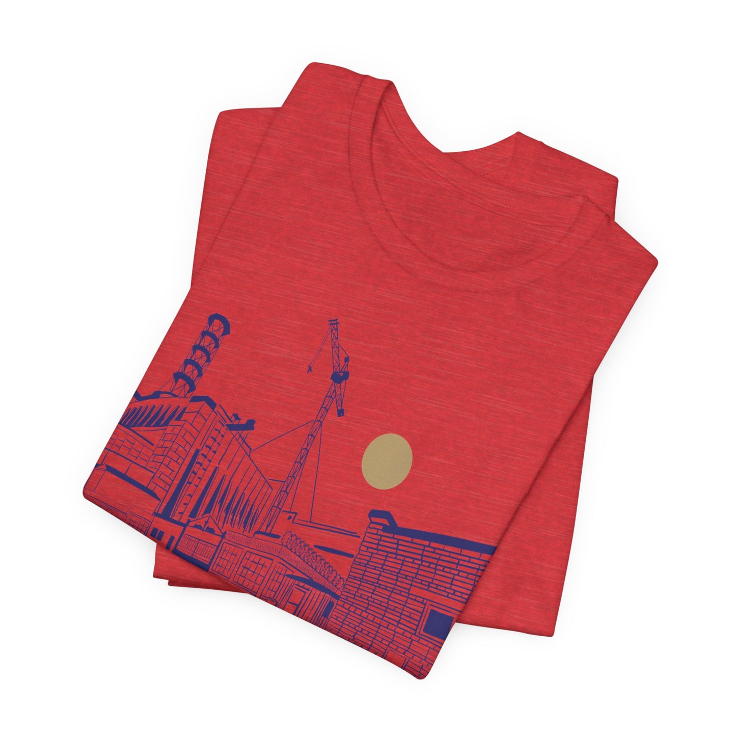 Architectural Sketch Tee — Minimal Cityscape Line Art T-Shirt