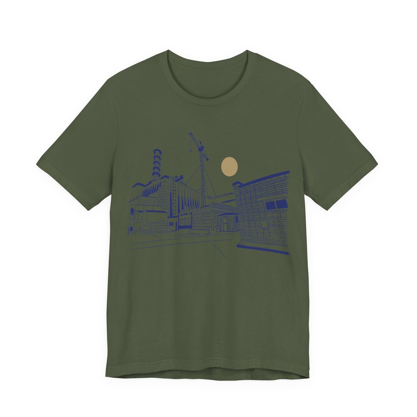 Architectural Sketch Tee — Minimal Cityscape Line Art T-Shirt
