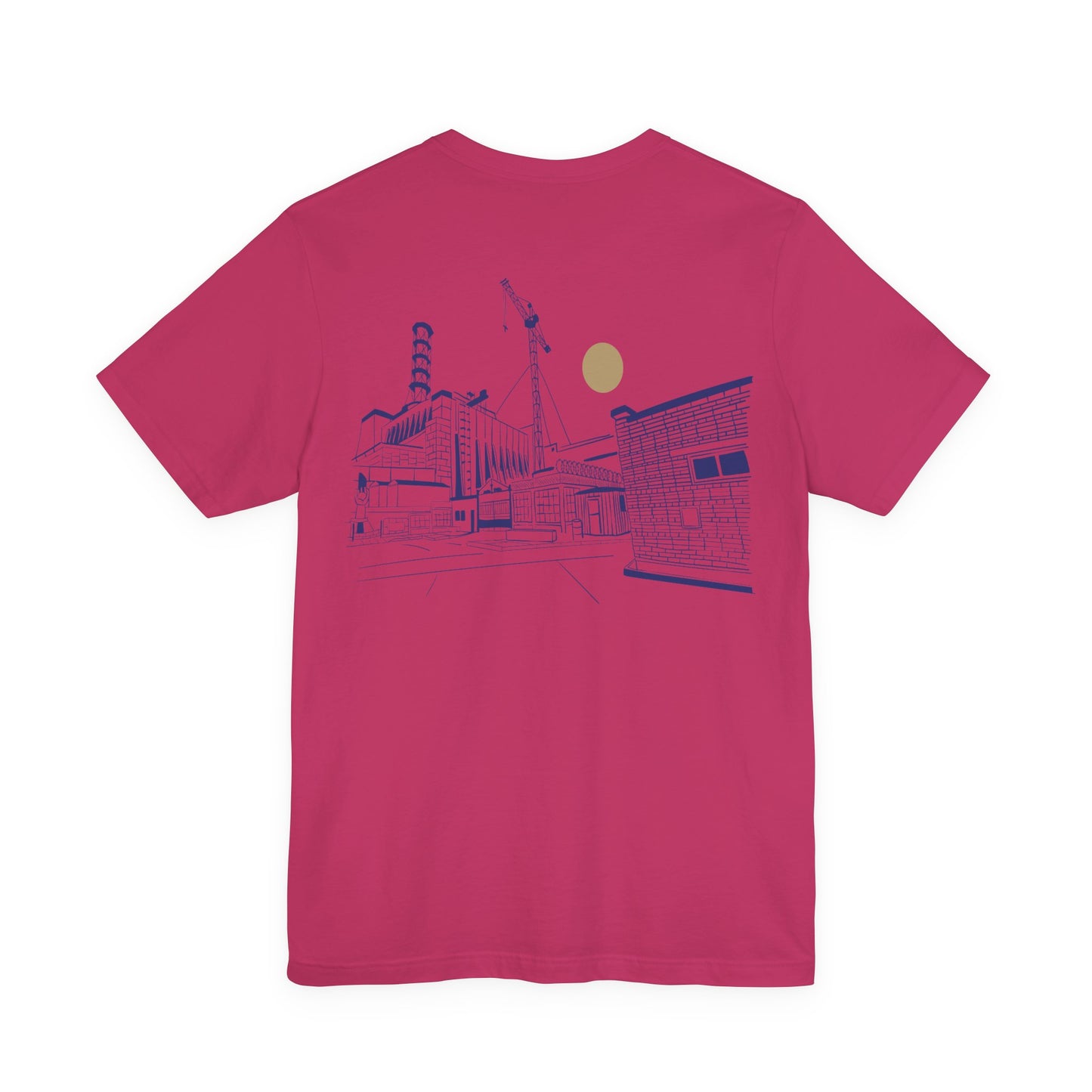 Architectural Sketch Tee — Minimal Cityscape Line Art T-Shirt