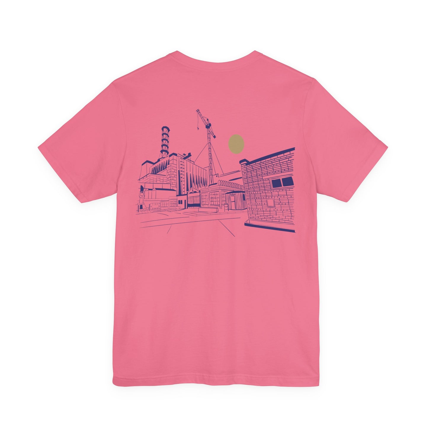 Architectural Sketch Tee — Minimal Cityscape Line Art T-Shirt