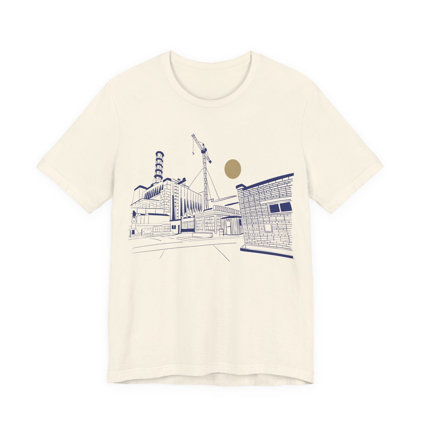 Architectural Sketch Tee — Minimal Cityscape Line Art T-Shirt