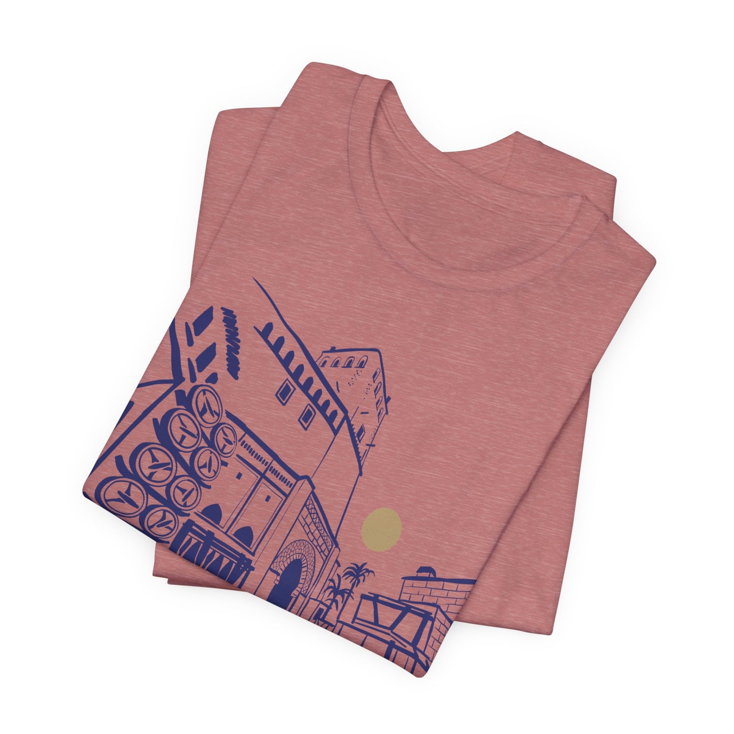 Sketch Cityscape Tee — Minimalist Architectural Line Art T‑Shirt