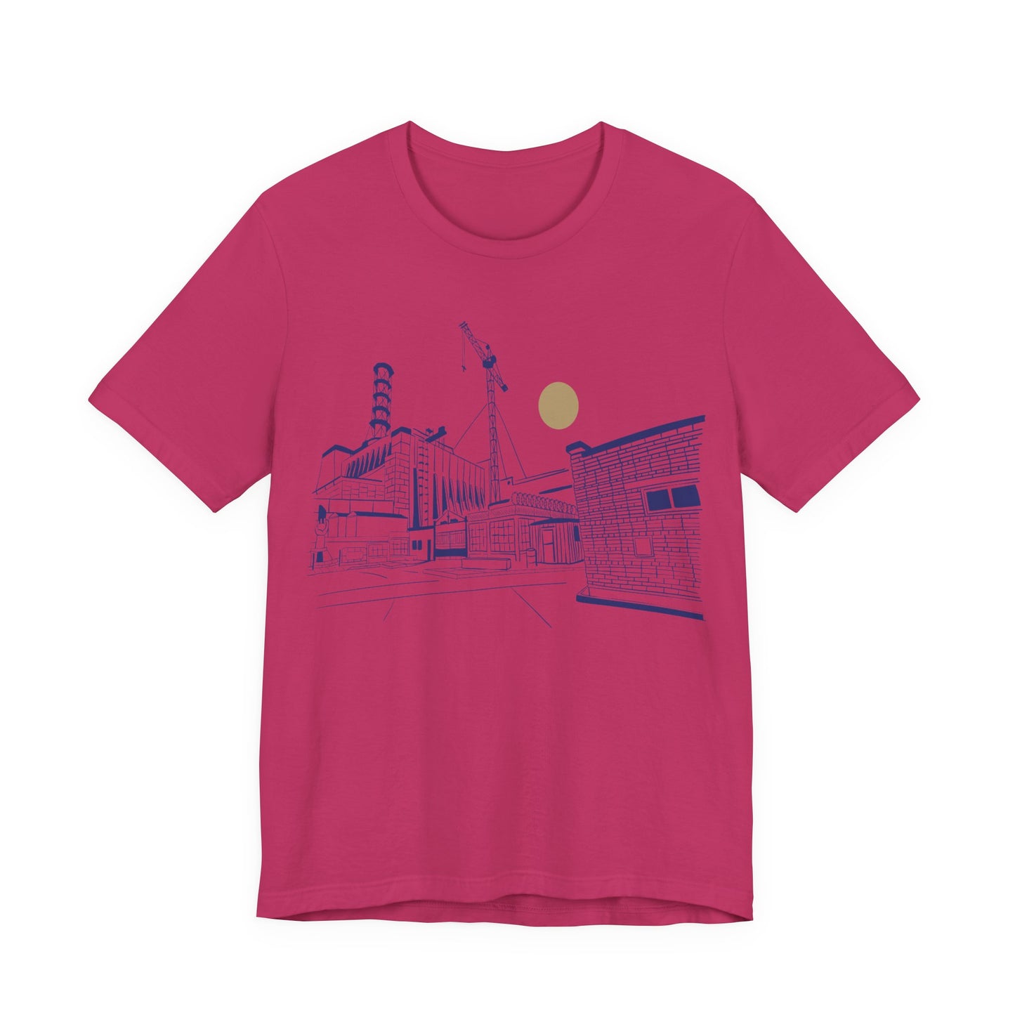 Architectural Sketch Tee — Minimal Cityscape Line Art T-Shirt