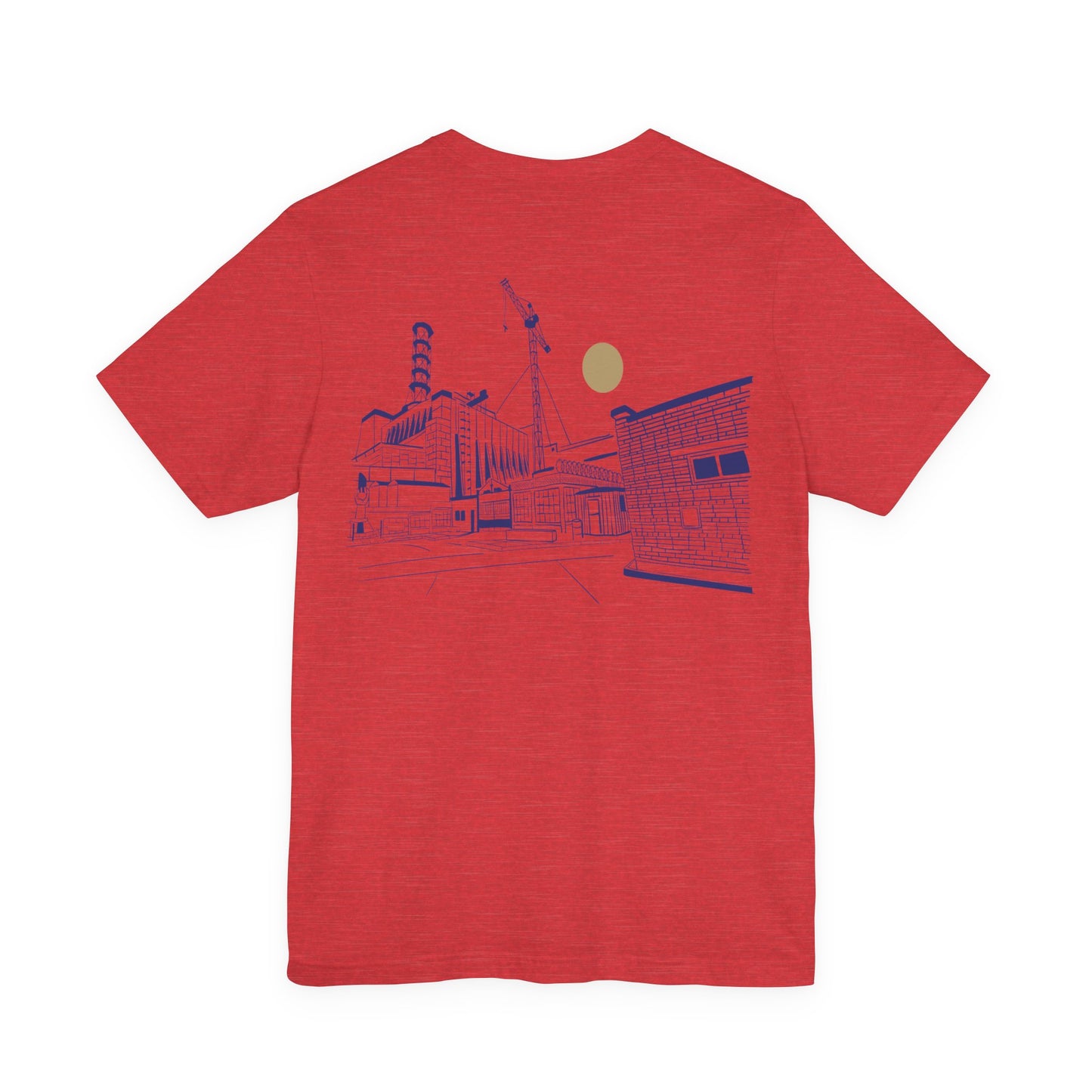 Architectural Sketch Tee — Minimal Cityscape Line Art T-Shirt