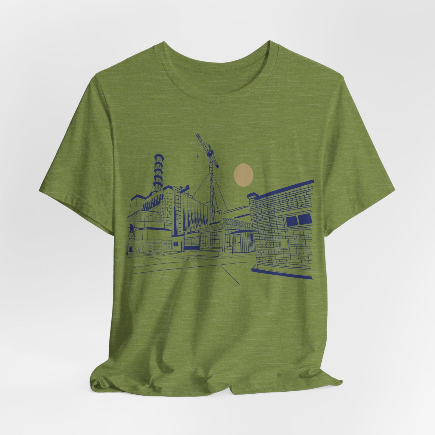 Architectural Sketch Tee — Minimal Cityscape Line Art T-Shirt