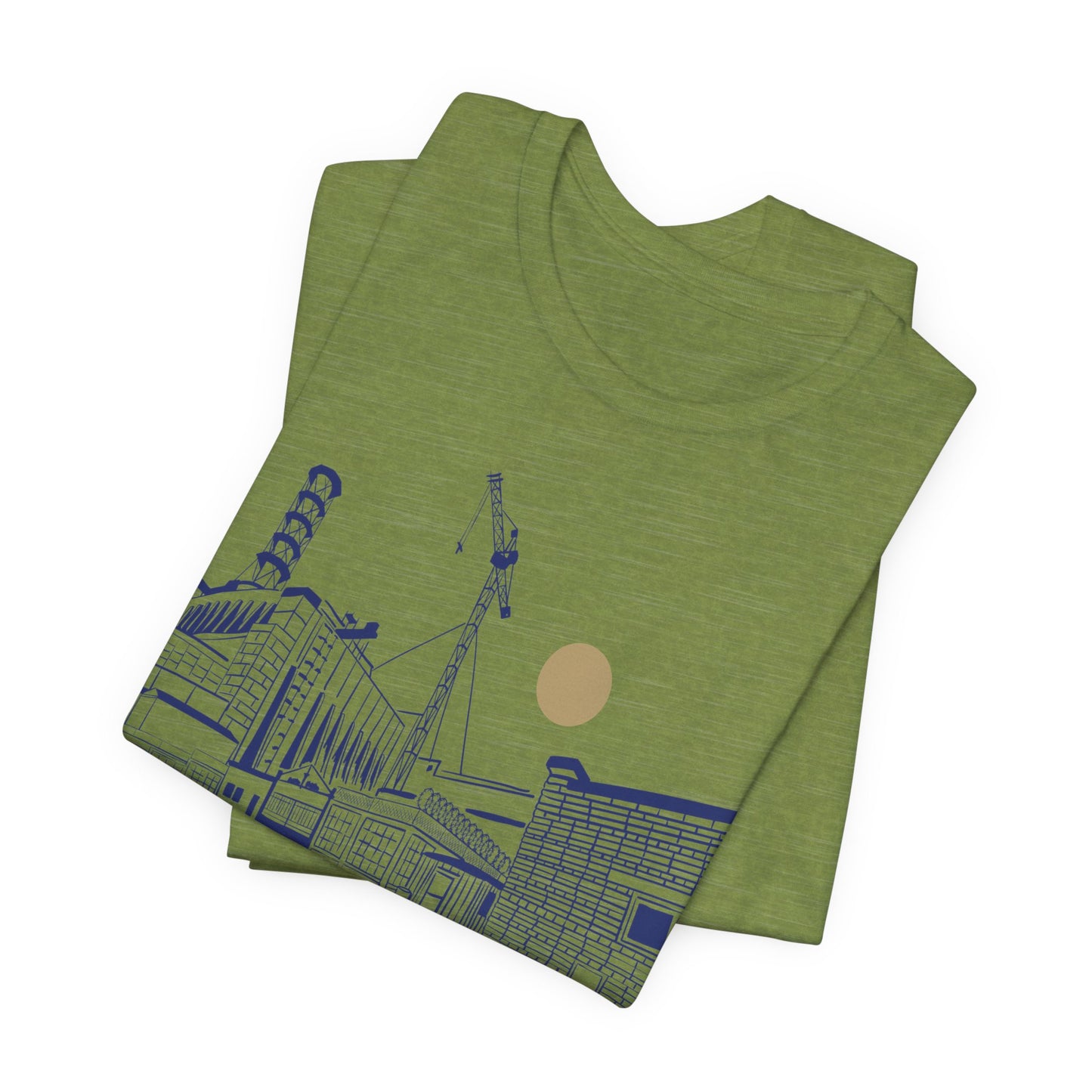 Architectural Sketch Tee — Minimal Cityscape Line Art T-Shirt