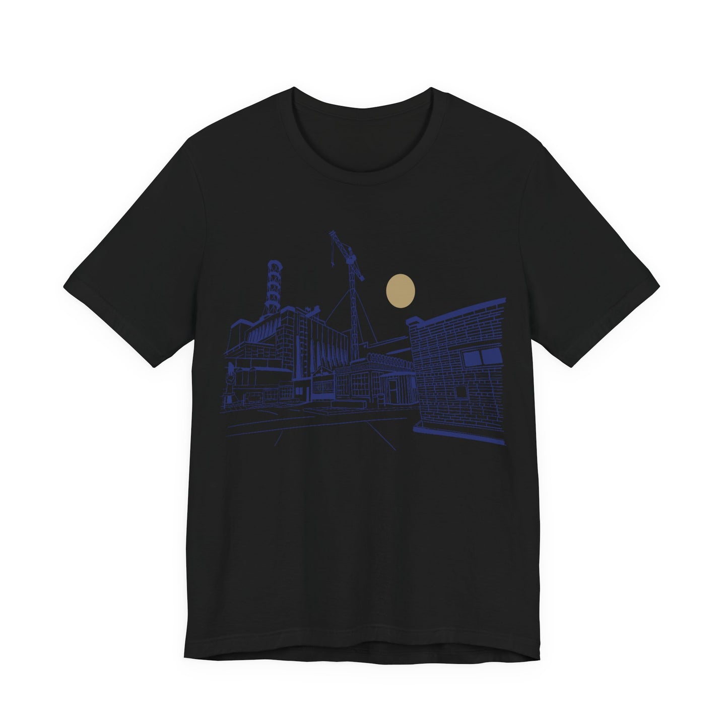 Architectural Sketch Tee — Minimal Cityscape Line Art T-Shirt
