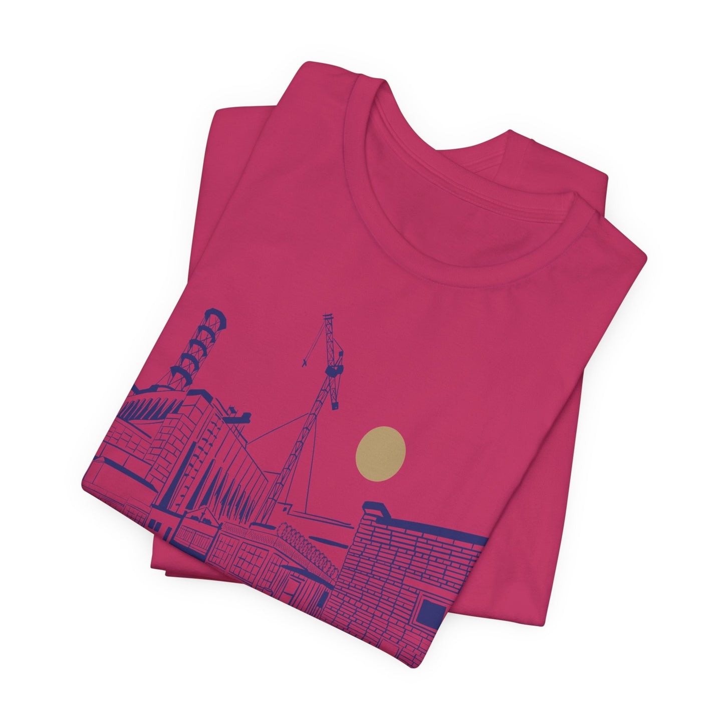 Architectural Sketch Tee — Minimal Cityscape Line Art T-Shirt