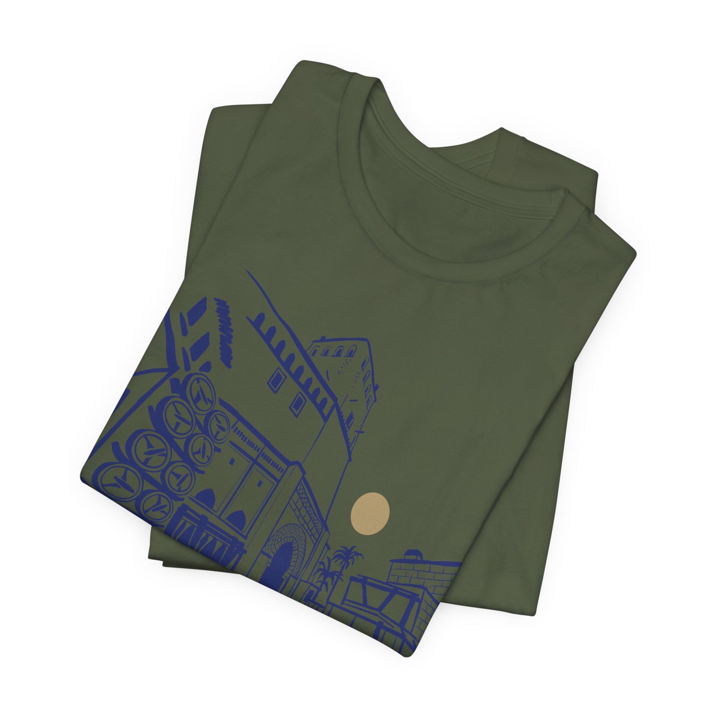 Sketch Cityscape Tee — Minimalist Architectural Line Art T‑Shirt
