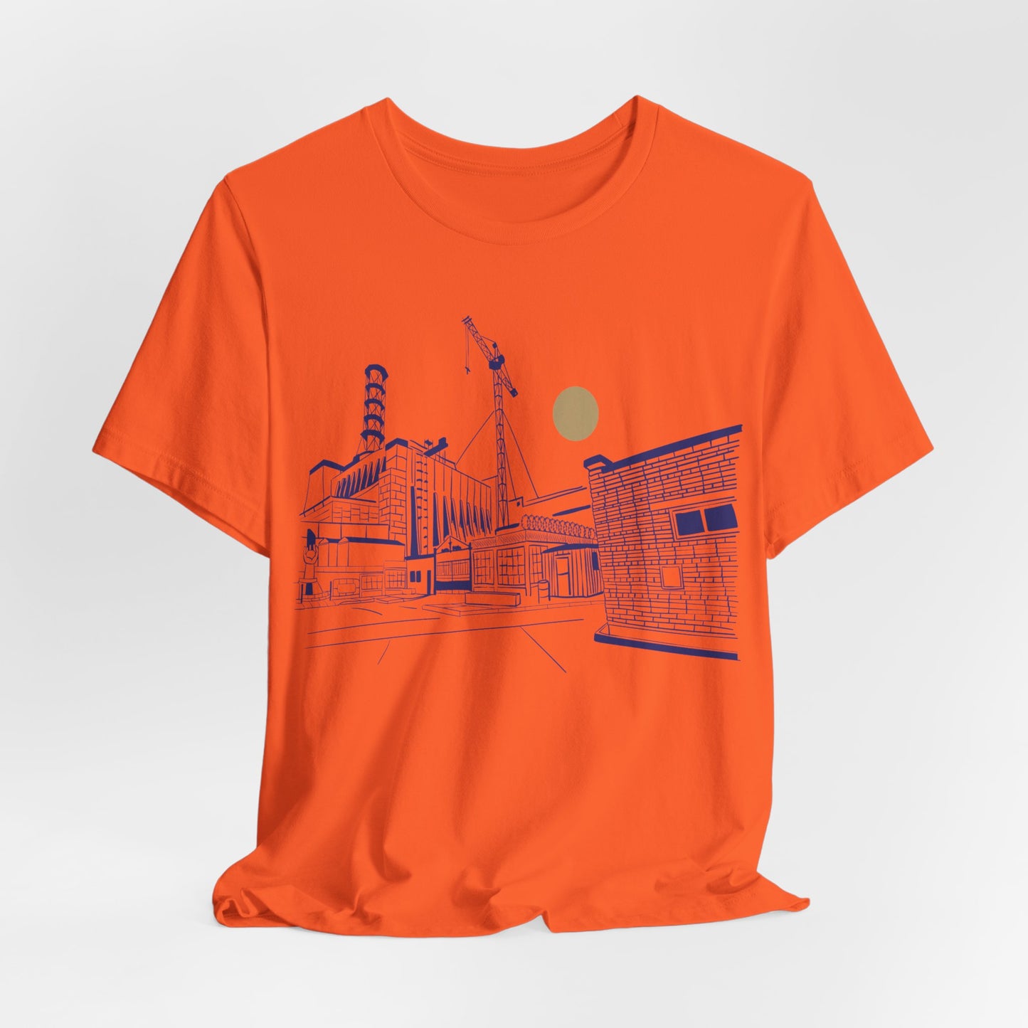 Architectural Sketch Tee — Minimal Cityscape Line Art T-Shirt