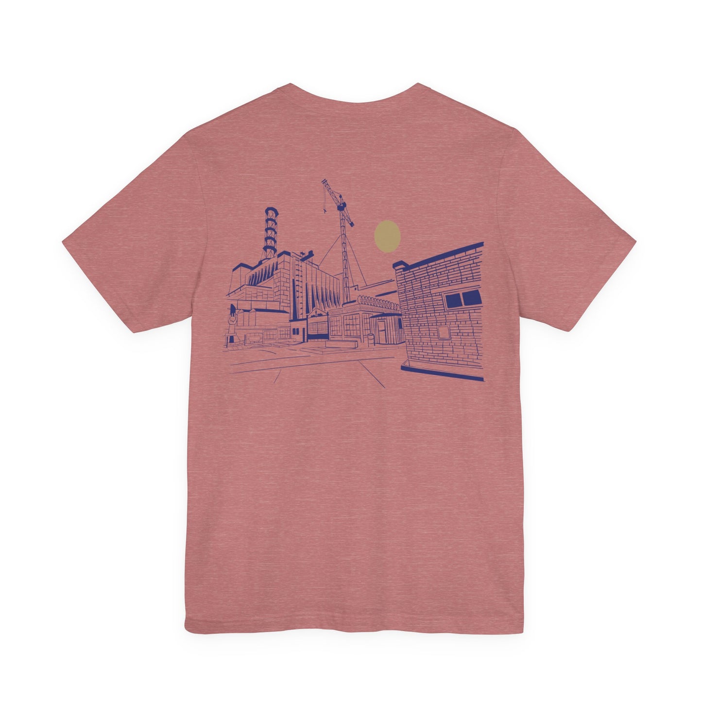 Architectural Sketch Tee — Minimal Cityscape Line Art T-Shirt