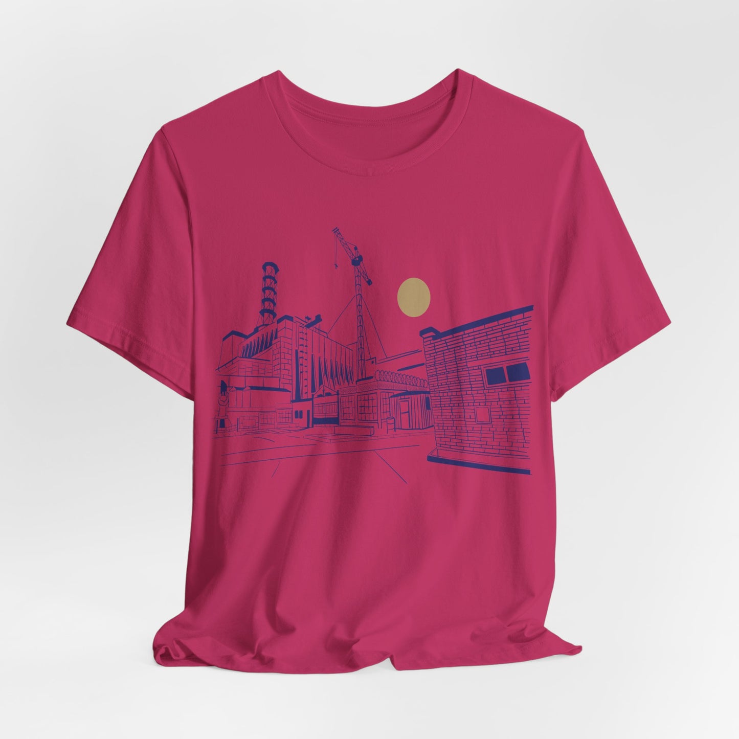 Architectural Sketch Tee — Minimal Cityscape Line Art T-Shirt