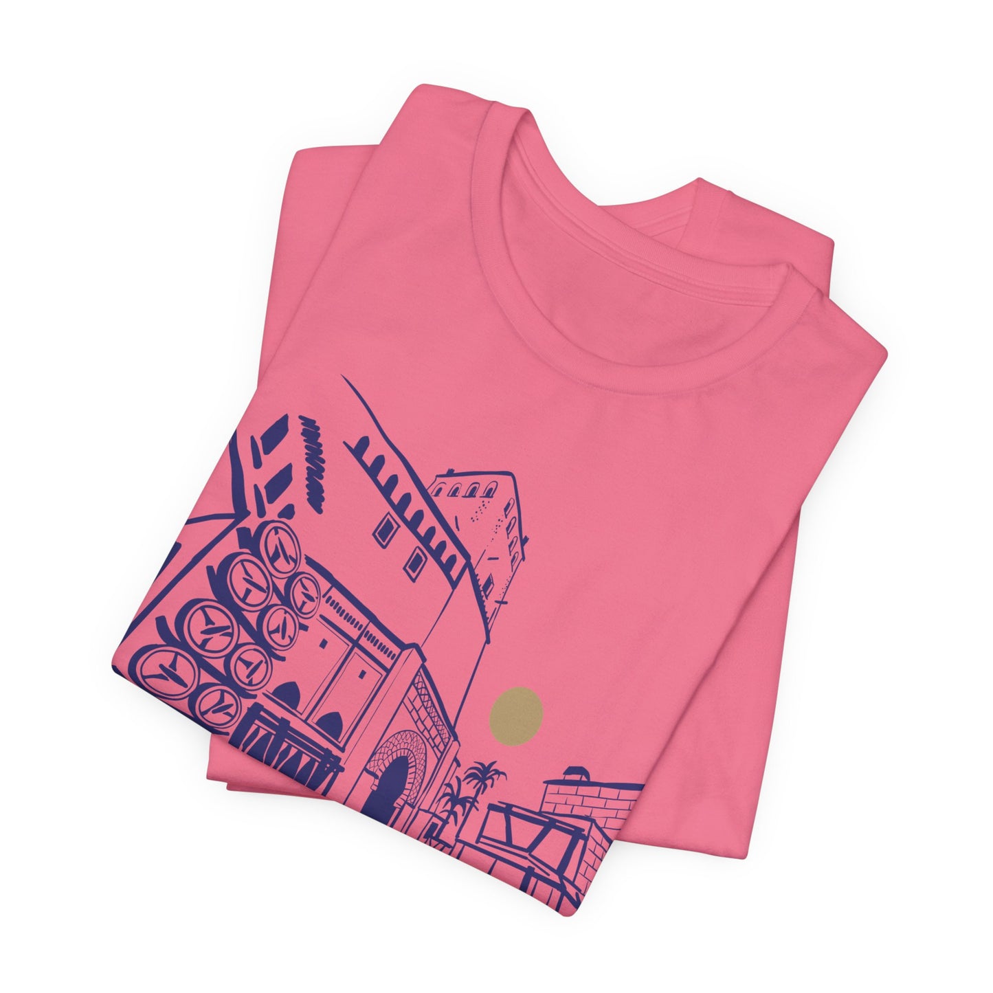 Sketch Cityscape Tee — Minimalist Architectural Line Art T‑Shirt