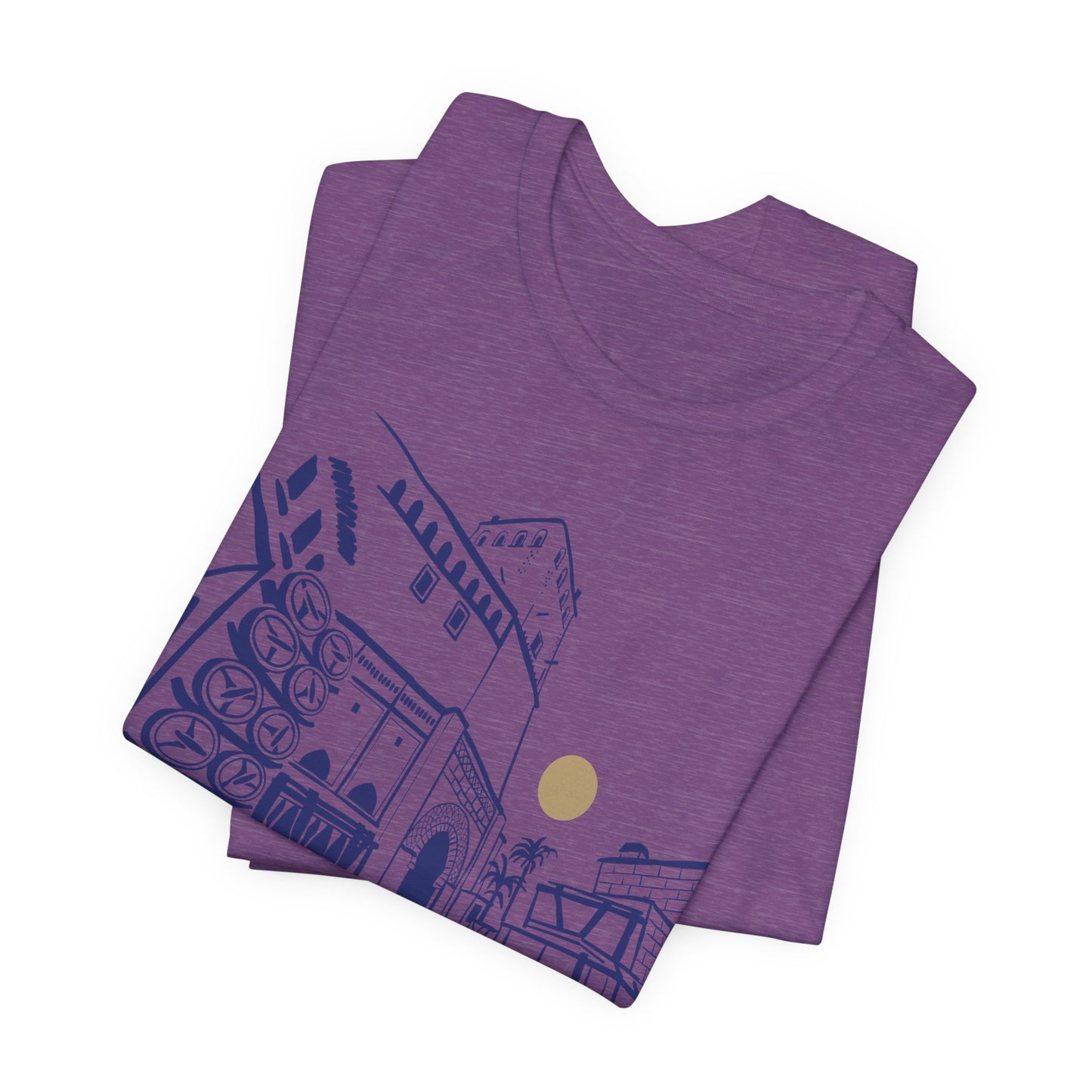Sketch Cityscape Tee — Minimalist Architectural Line Art T‑Shirt