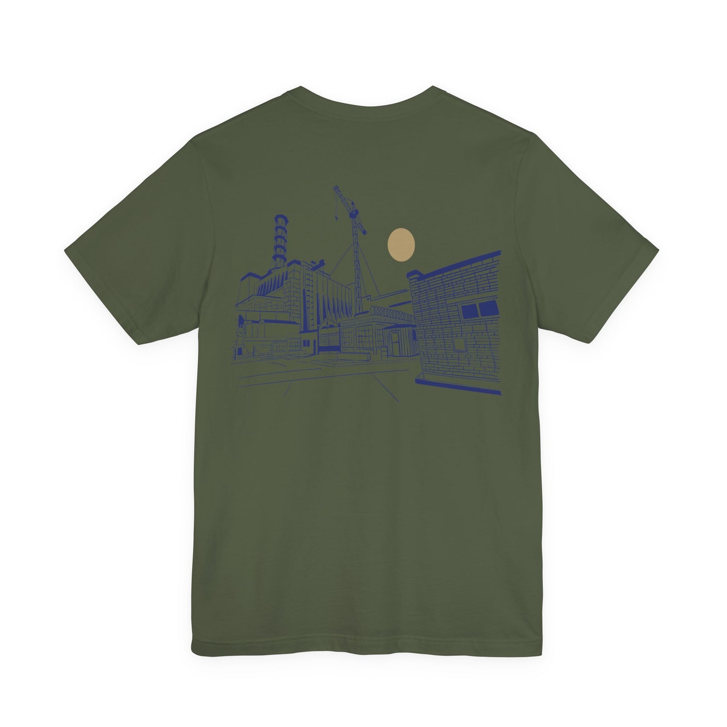 Architectural Sketch Tee — Minimal Cityscape Line Art T-Shirt