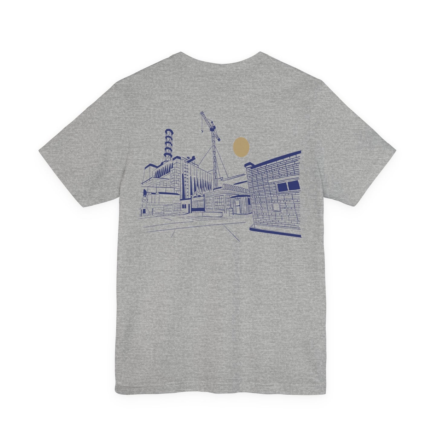 Architectural Sketch Tee — Minimal Cityscape Line Art T-Shirt