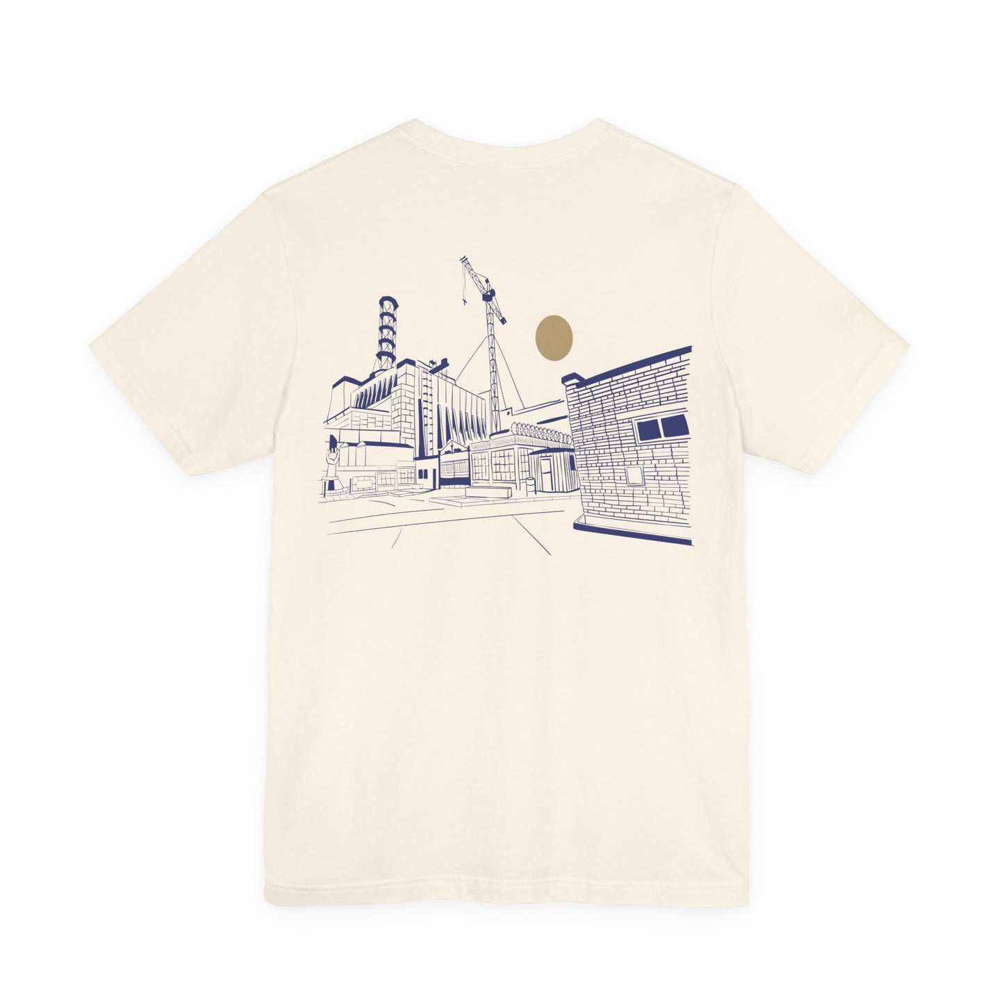 Architectural Sketch Tee — Minimal Cityscape Line Art T-Shirt