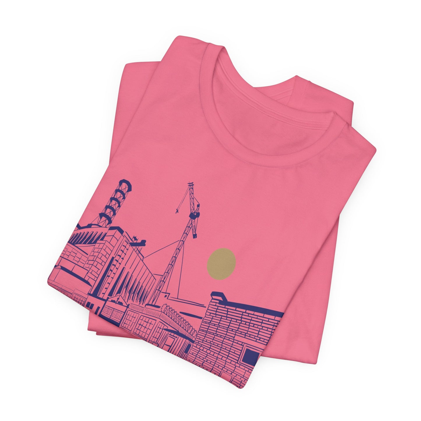 Architectural Sketch Tee — Minimal Cityscape Line Art T-Shirt