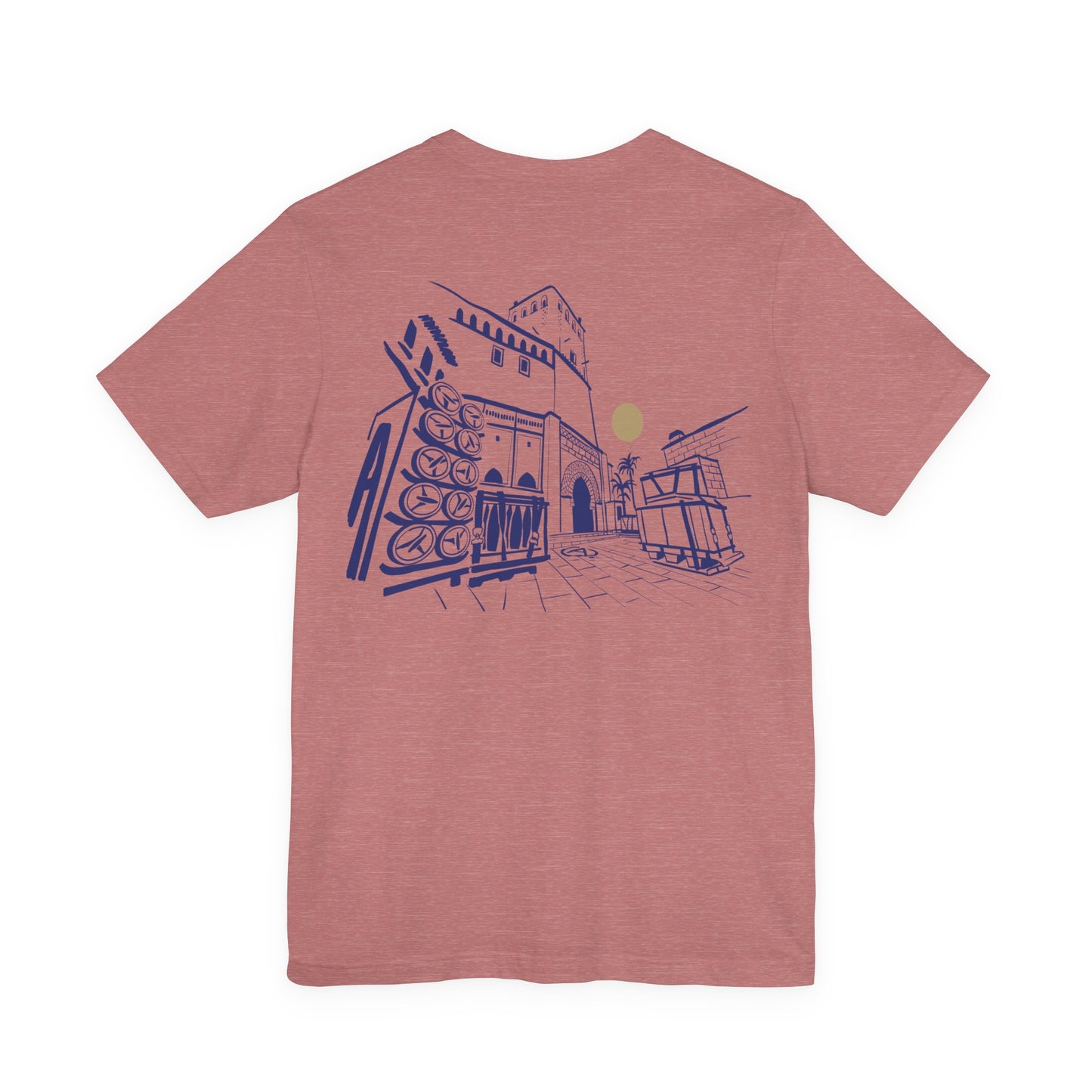 Sketch Cityscape Tee — Minimalist Architectural Line Art T‑Shirt
