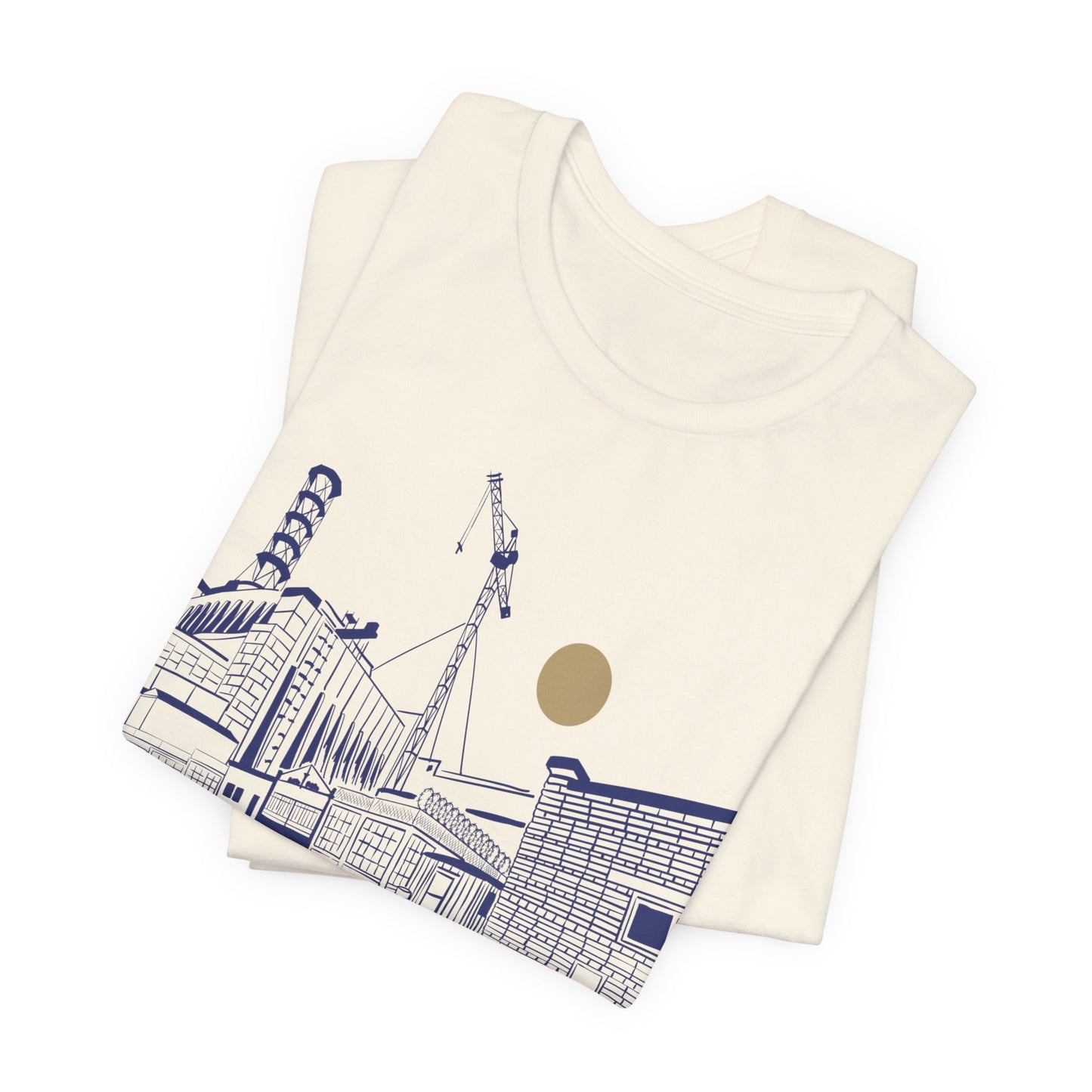 Architectural Sketch Tee — Minimal Cityscape Line Art T-Shirt