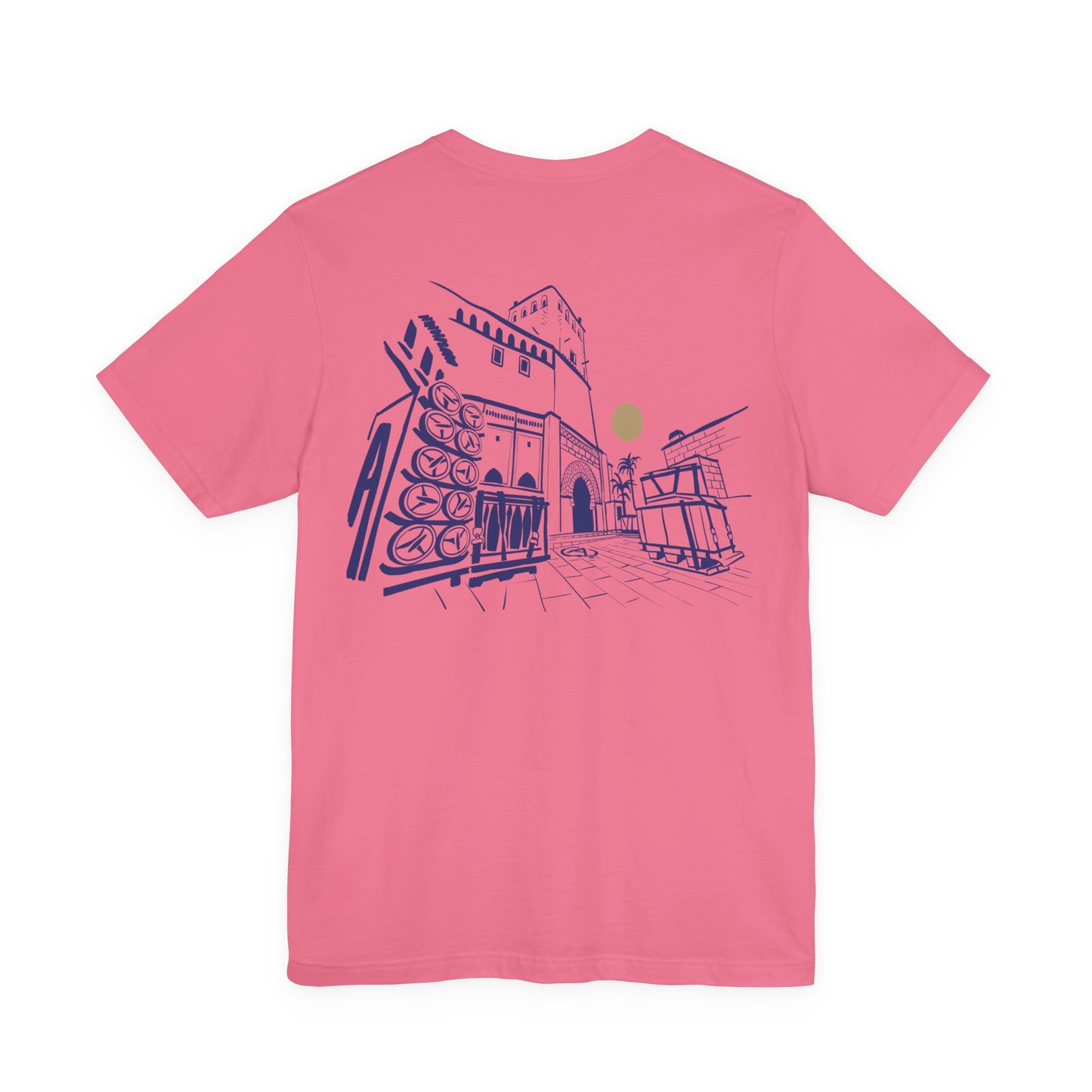 Sketch Cityscape Tee — Minimalist Architectural Line Art T‑Shirt