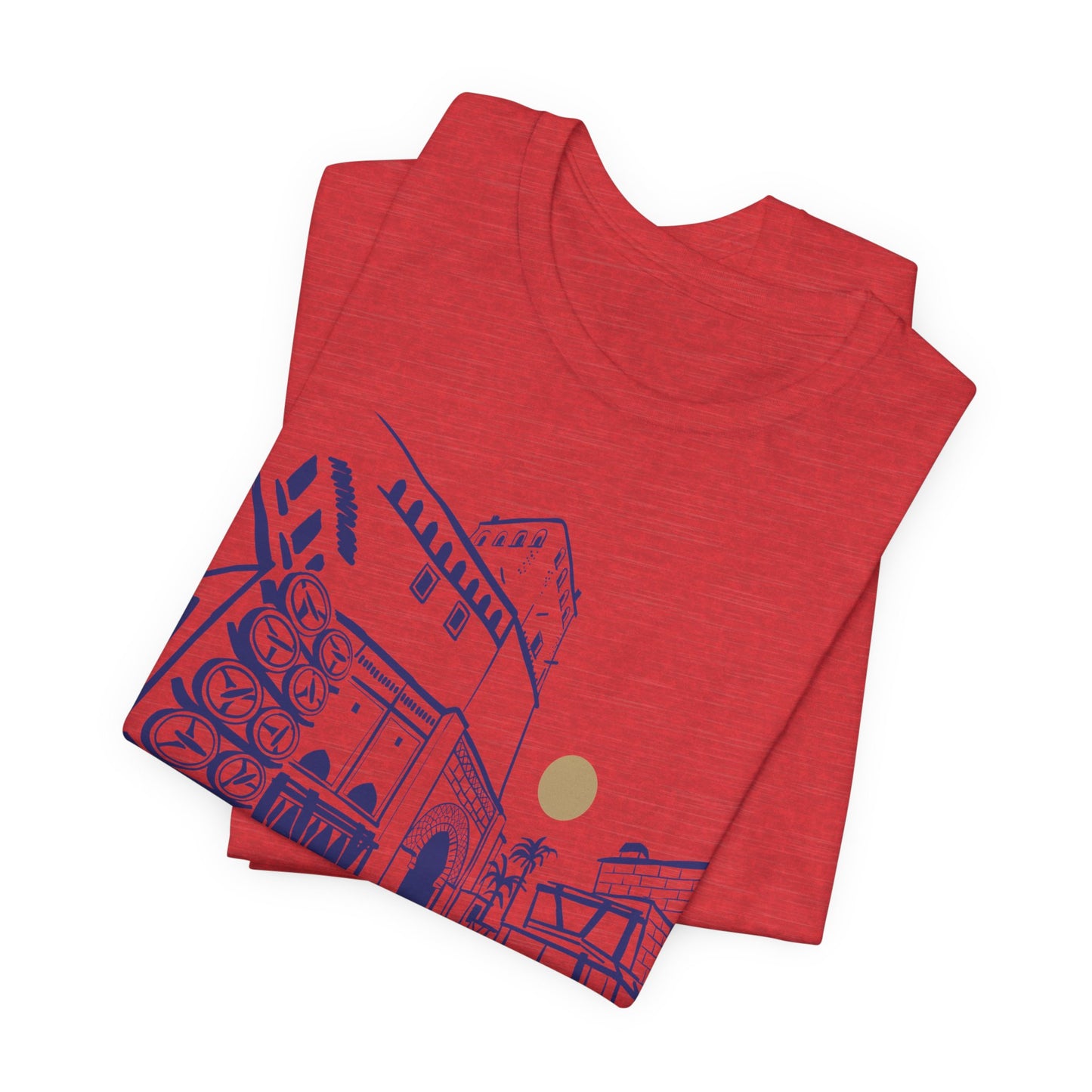 Sketch Cityscape Tee — Minimalist Architectural Line Art T‑Shirt