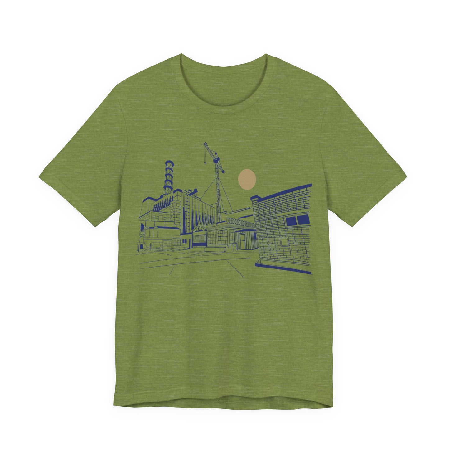 Architectural Sketch Tee — Minimal Cityscape Line Art T-Shirt