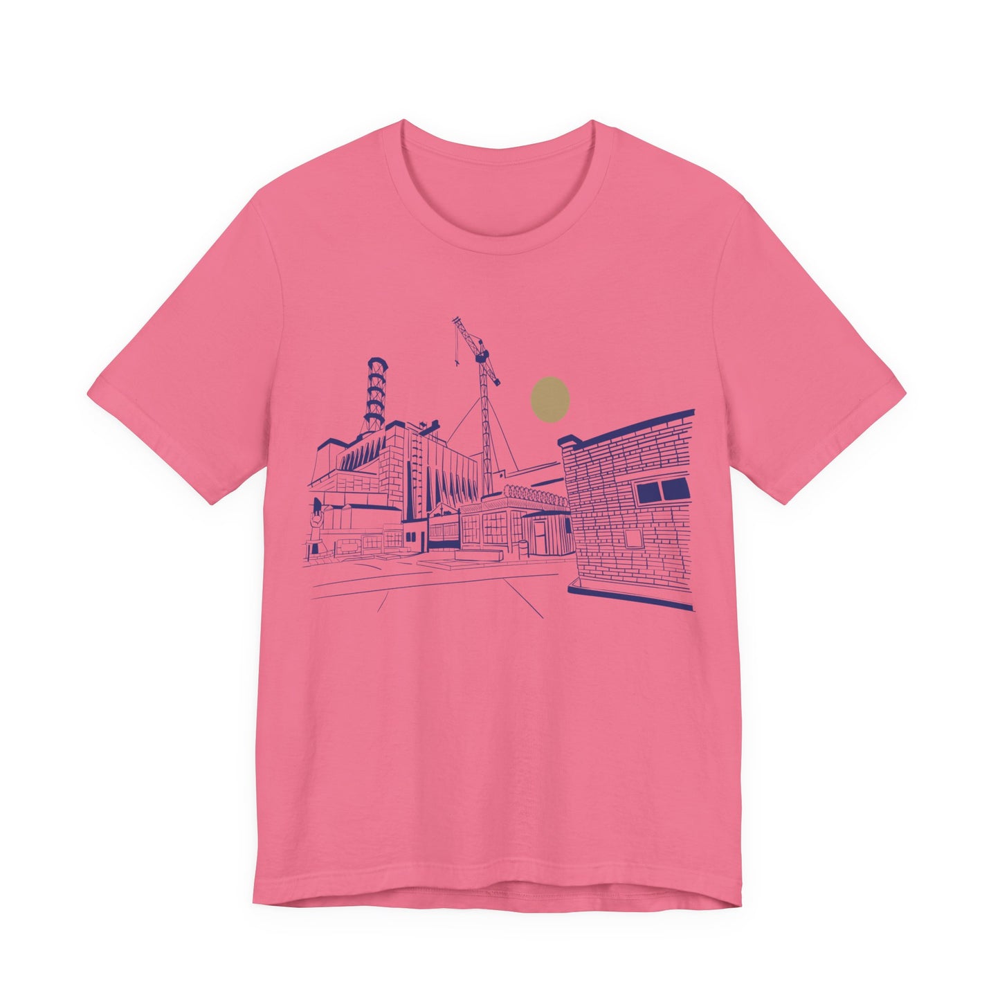 Architectural Sketch Tee — Minimal Cityscape Line Art T-Shirt