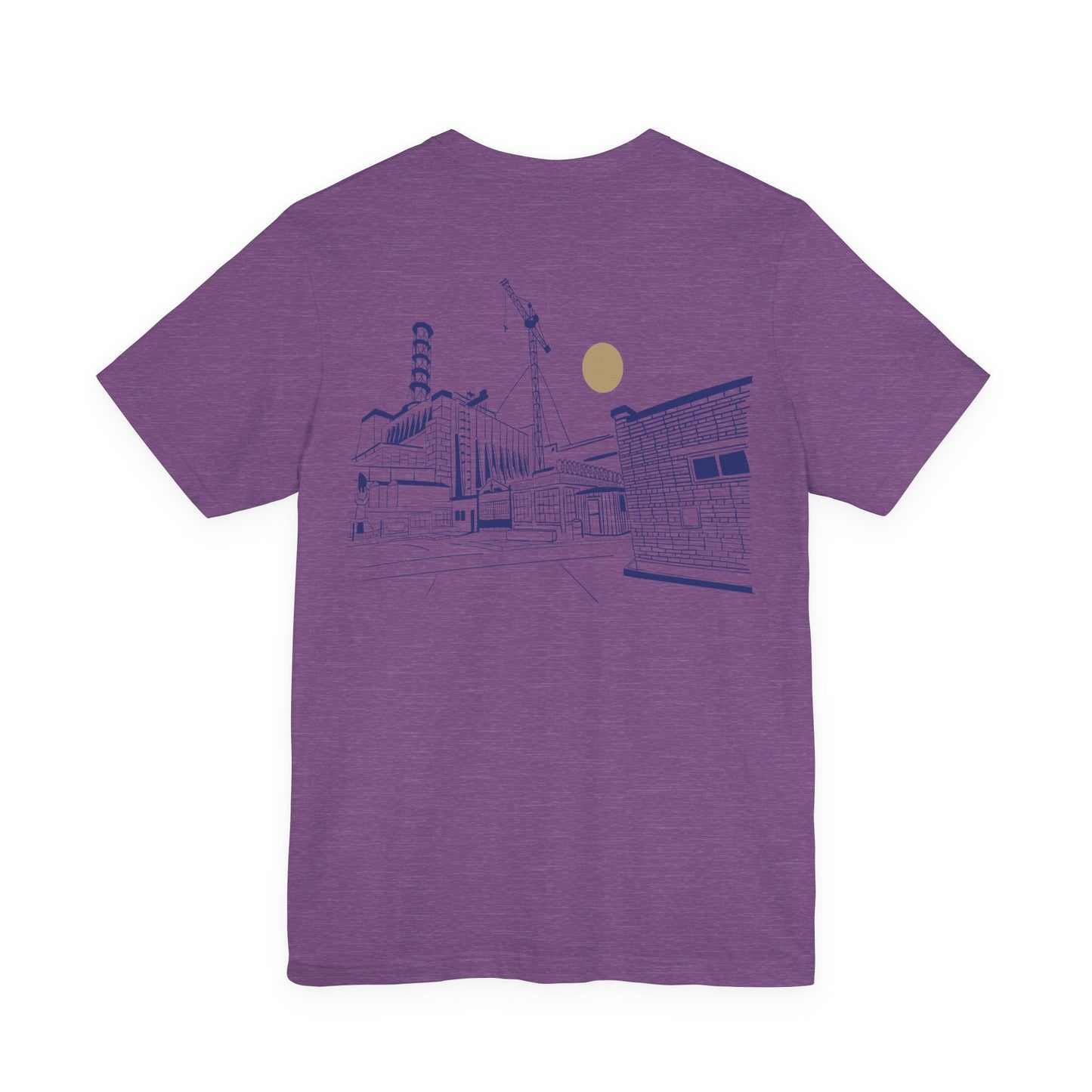 Architectural Sketch Tee — Minimal Cityscape Line Art T-Shirt